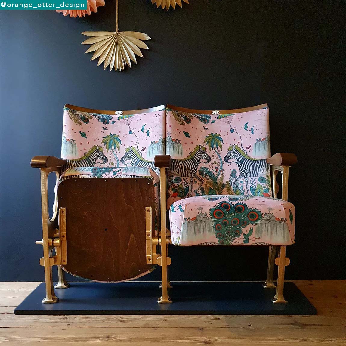 Lost World Velvet Fabric - Pink - Emma J Shipley