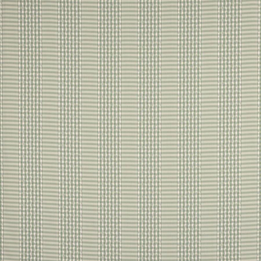 Langham Check Fabric - Teal - Colefax and Fowler