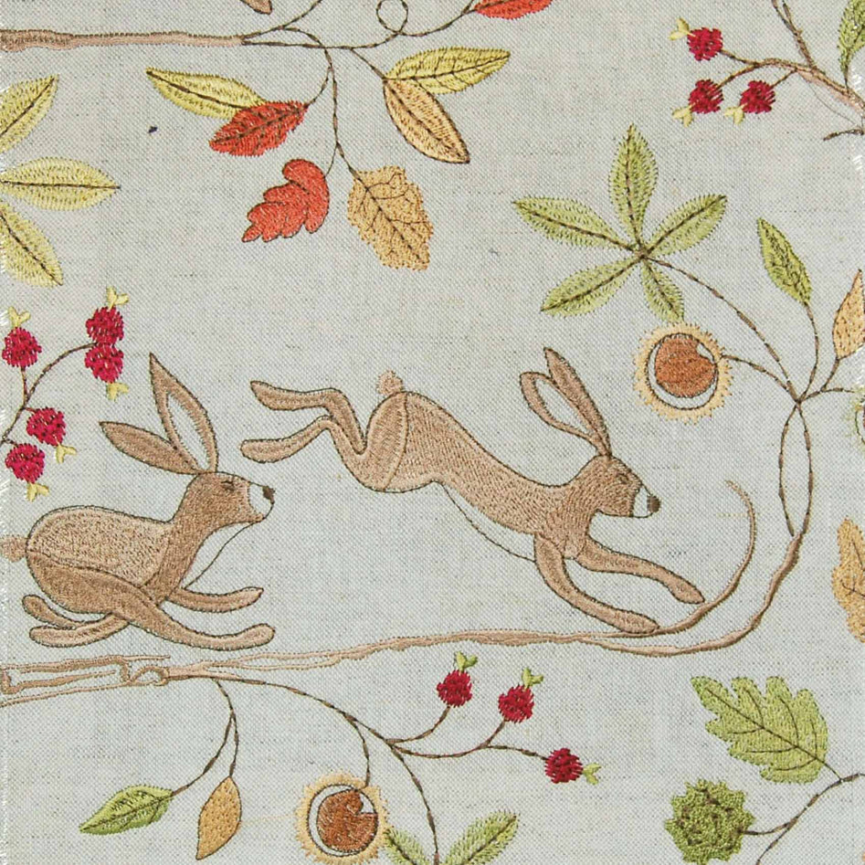 Fox And Hare Linen Fabric