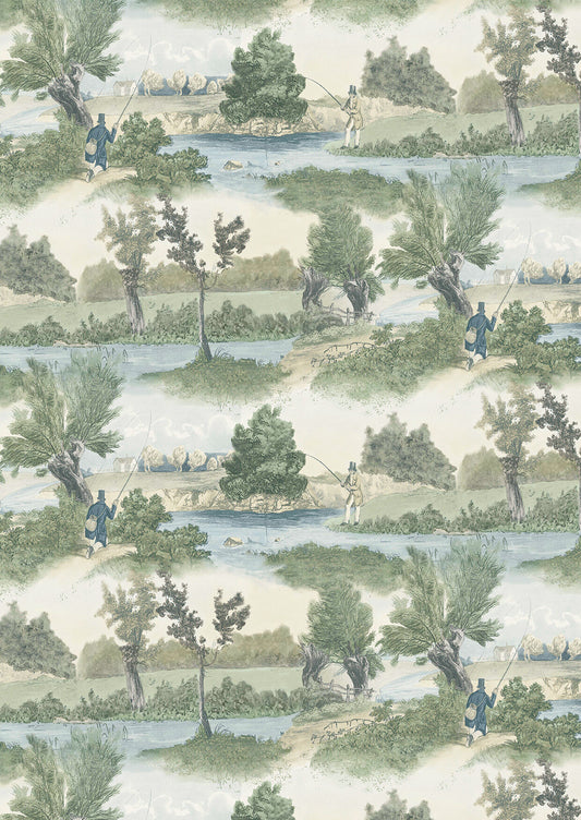 Fly Fishing Wallpaper - Lewis & Wood