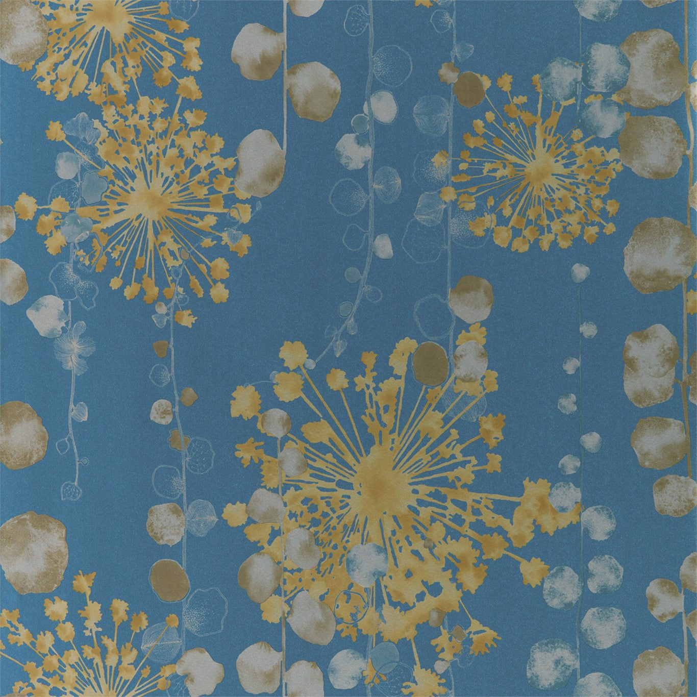 Moku Wallpaper - Indigo/Pebble - HANZ111651