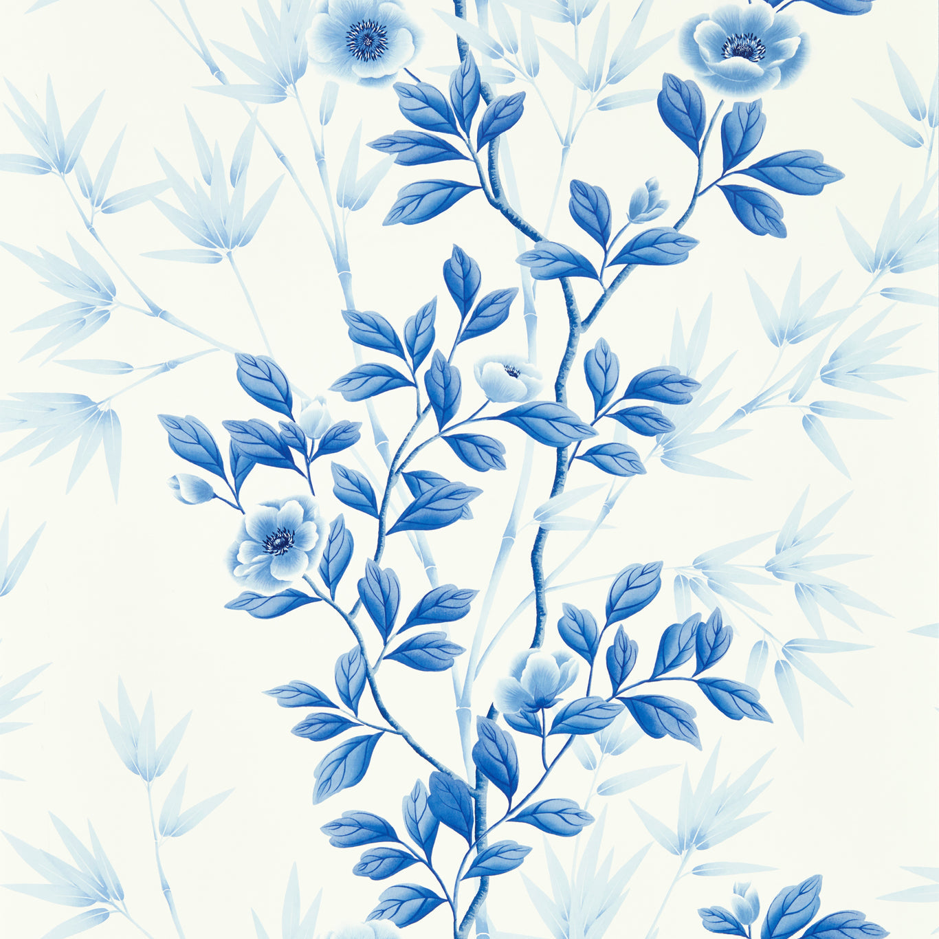 Lady Alford Wallpaper - Porcelain / China Blue - HDHW112898