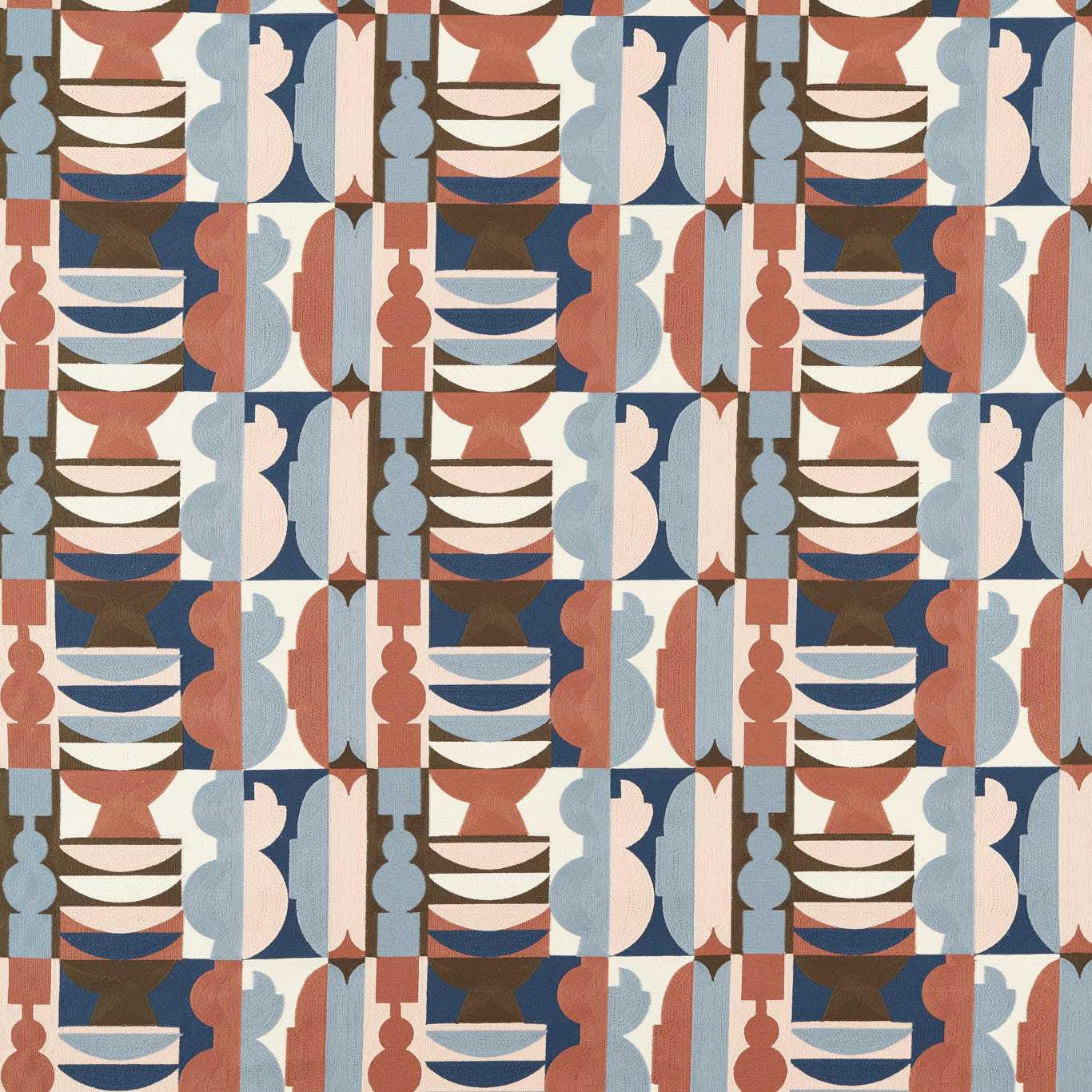 Pot Shop Fabric - Rose/Pacific - Harlequin - Henry Holland