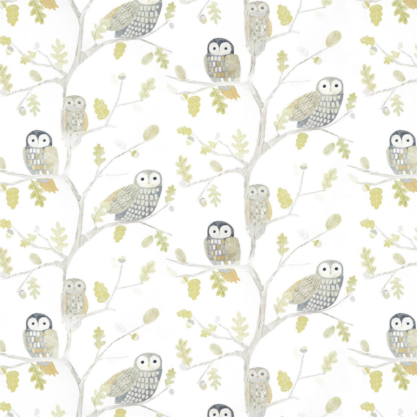 Little Owls Wallpaper - Kiwi - HLTF112627