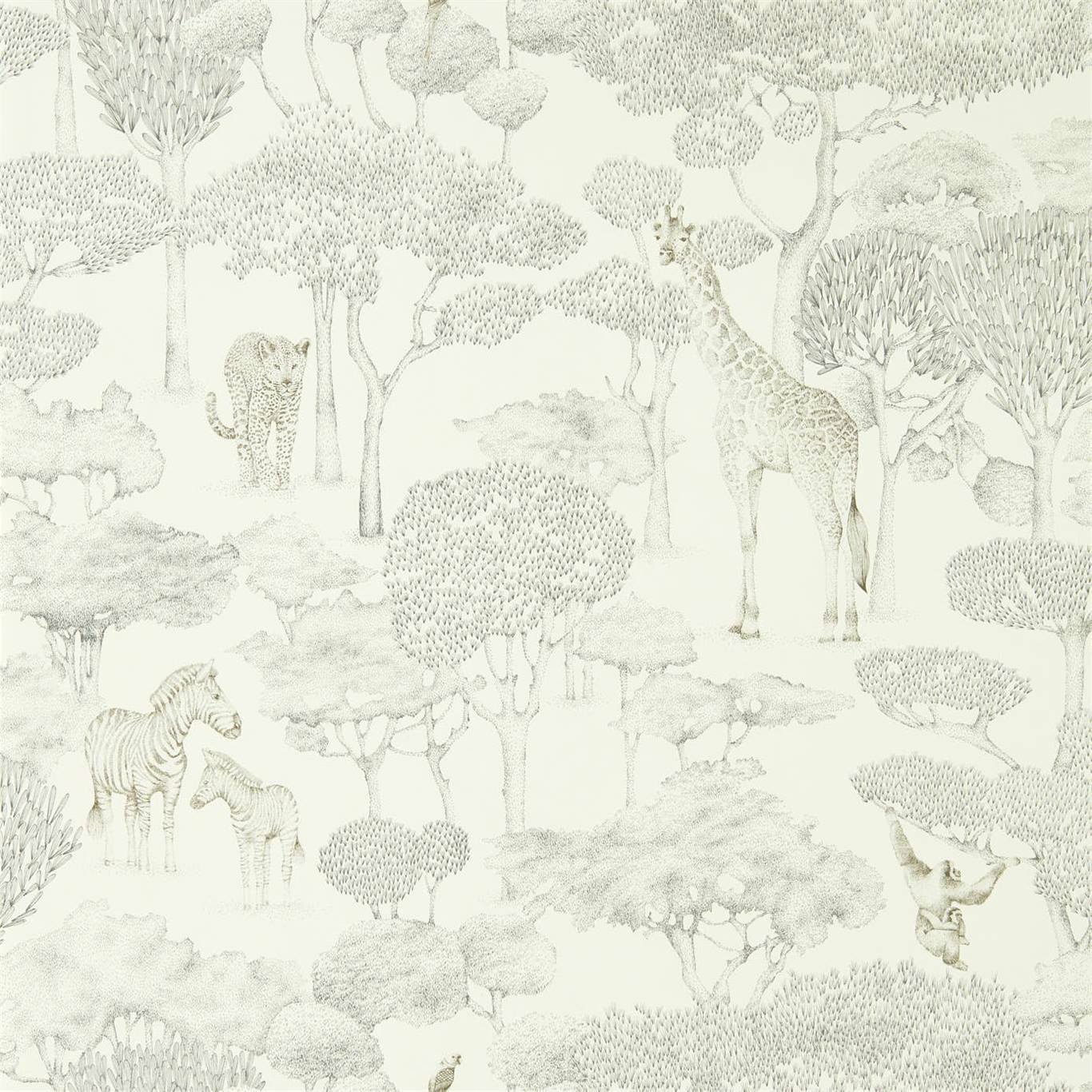 Shamwari Wallpaper - Chalk/Slate - HMIW112243