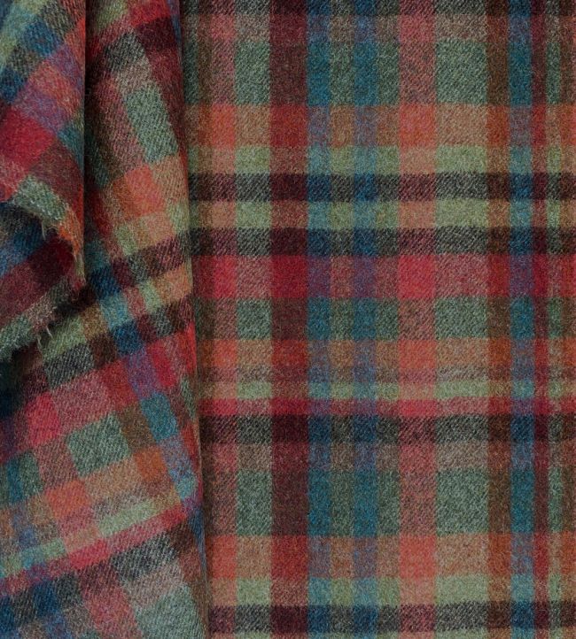 Bayley Plaid Fabric - Red