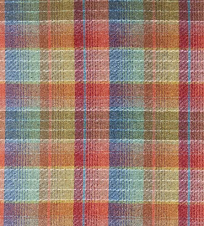 Cossack Plaid Fabric - Multicolor