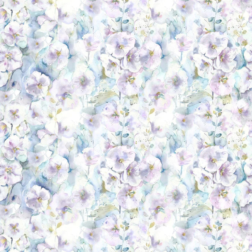 Isabela Violet Natural Fabric