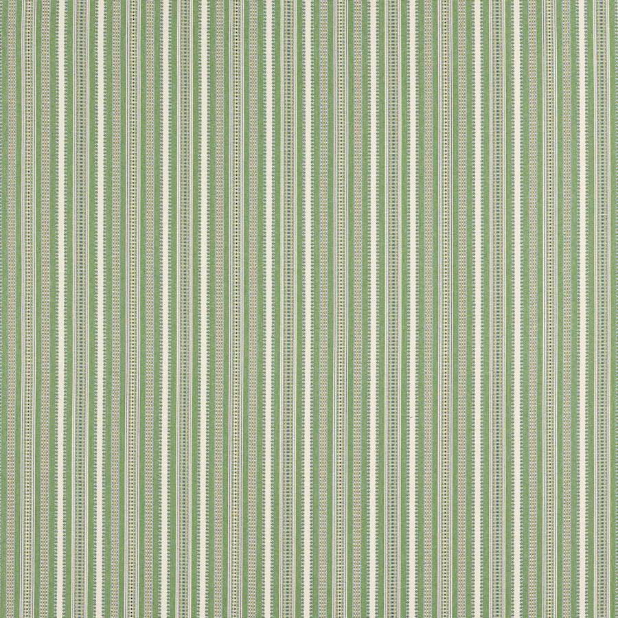 Yarra Stripe Fabric - Green - Jane Churchill
