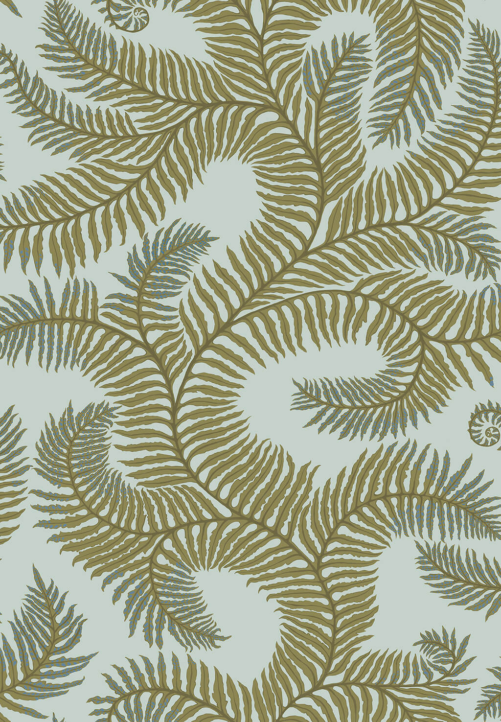Bombe’s Fernery Wallpaper | Olive and Celadon