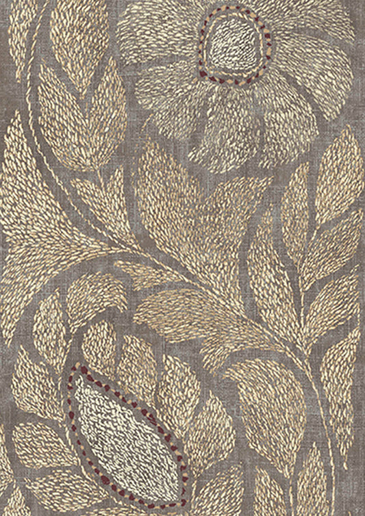 Kashmiri Wallpaper - Pumice Gilt - Lewis & Wood