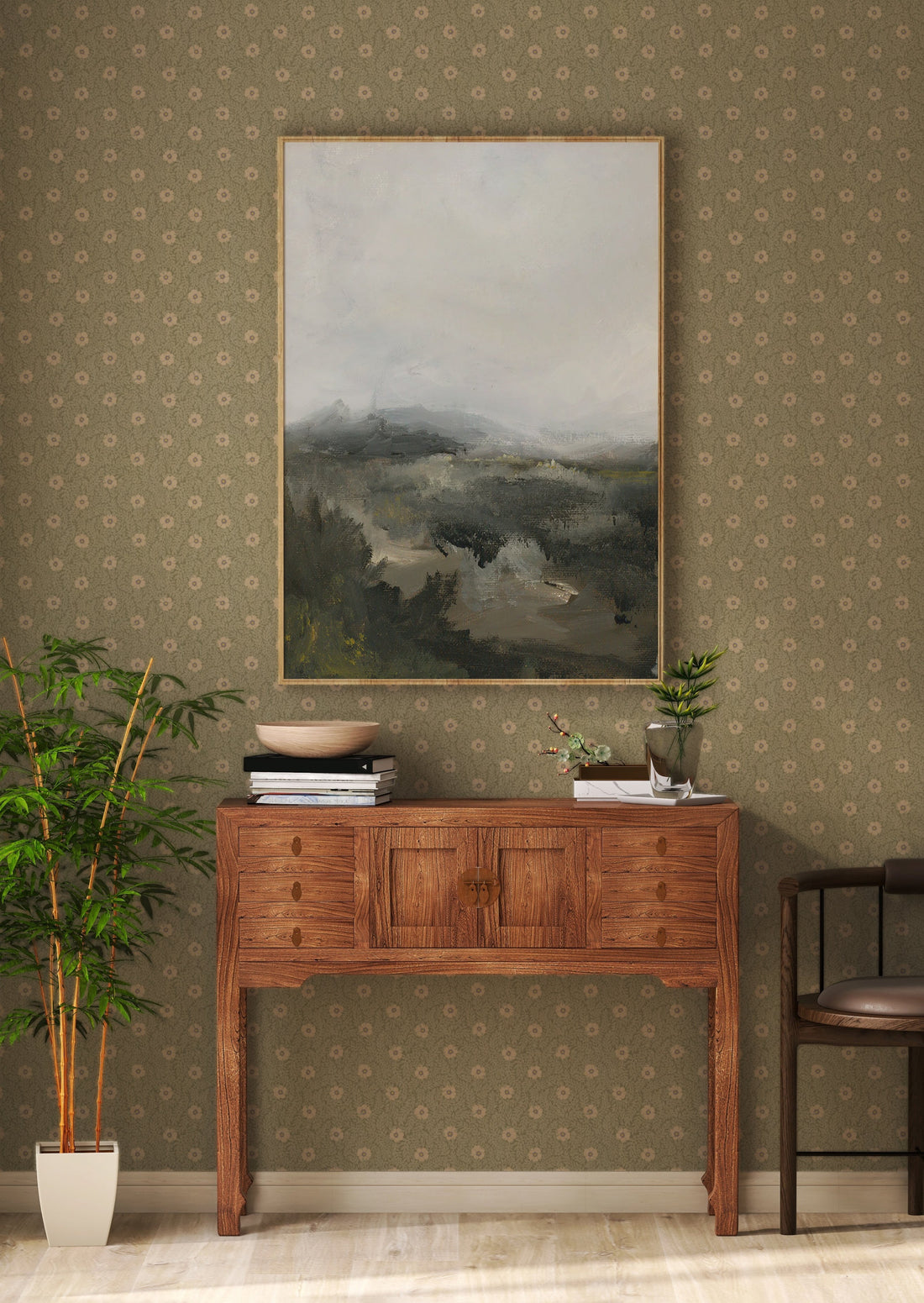 Kicki Wallpaper - Soft lilac - Summer Gray