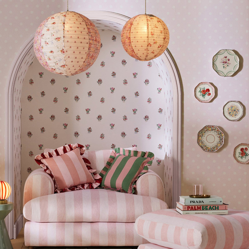 Kingdom Posey Wallpaper - Pink - 125530 - Cath Kidston