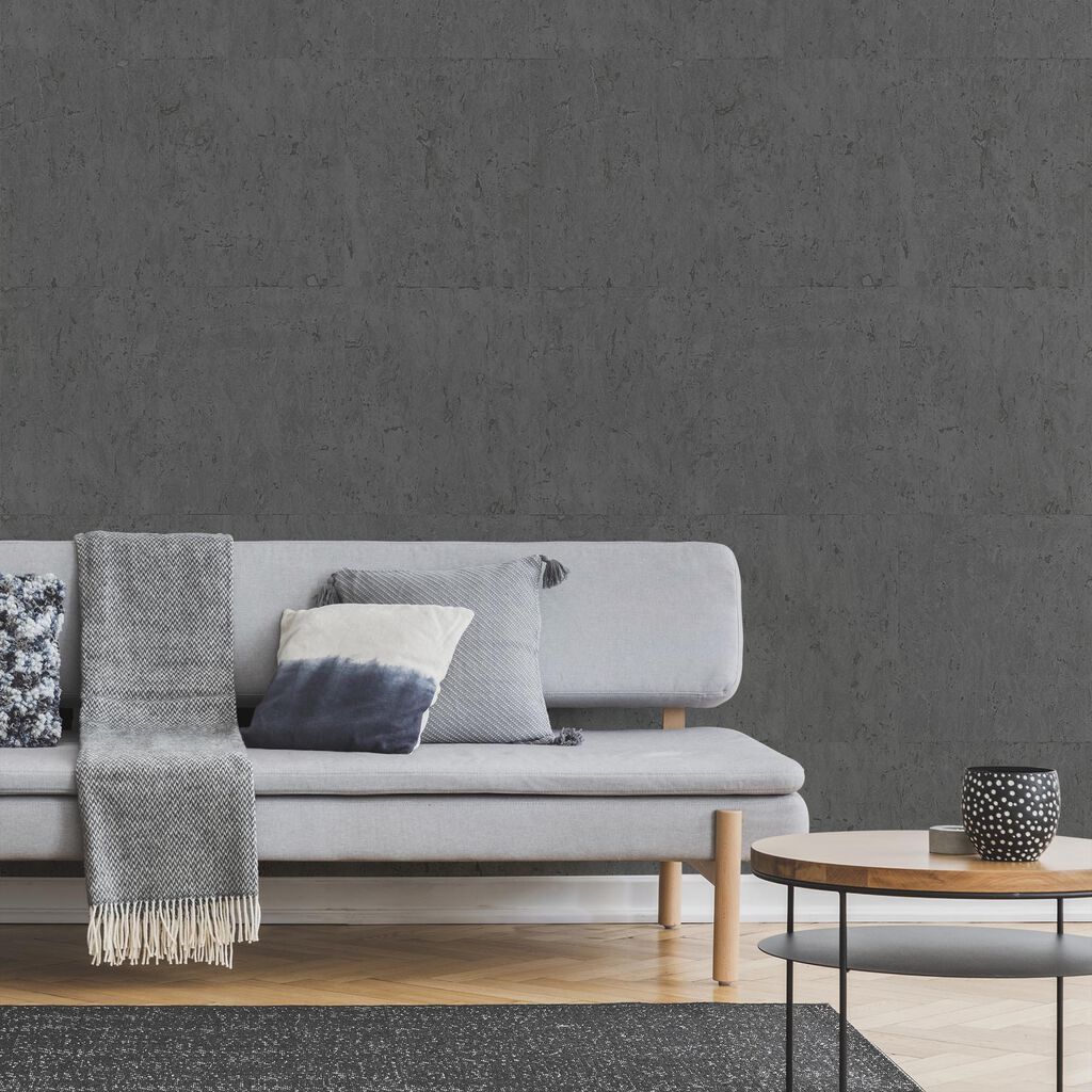 Koruku Wallpaper - Charcoal - Boutique Luxury