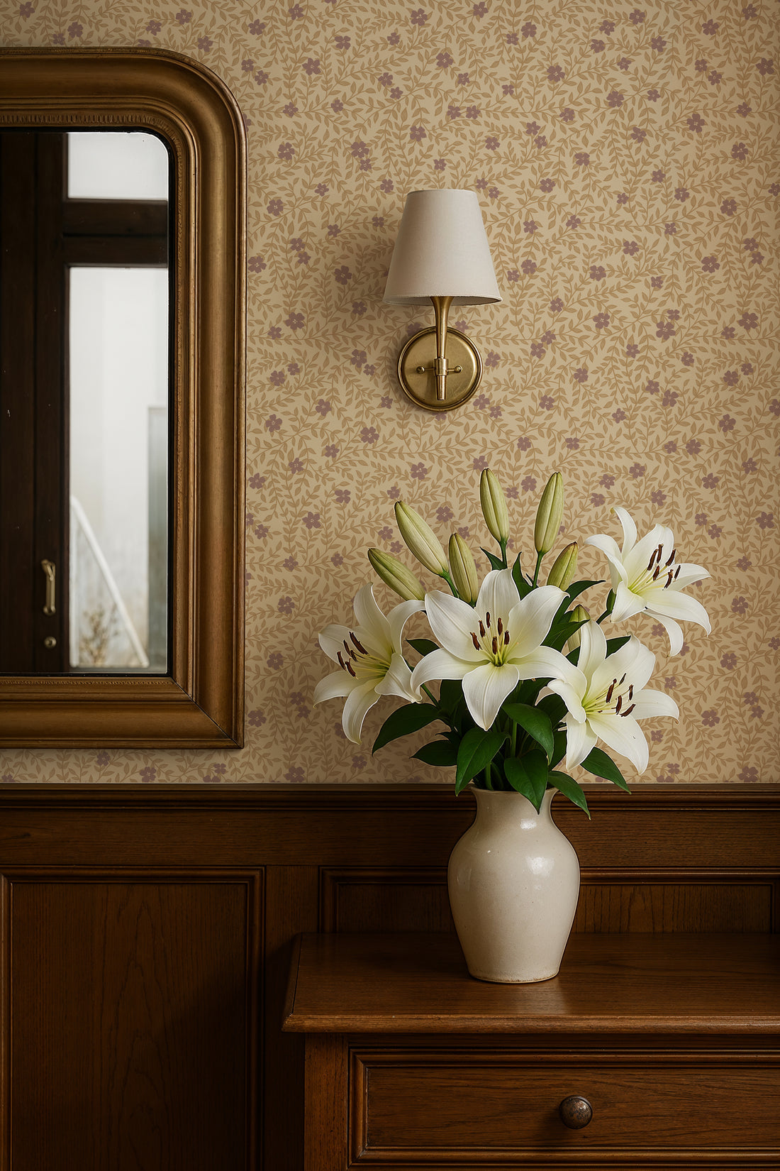 Lief Wallpaper - Violet - Summer Gray