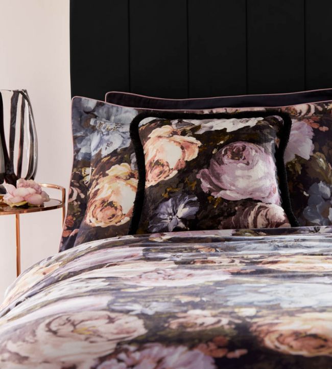 Floretta Cushion - Brown - Clarke & Clarke