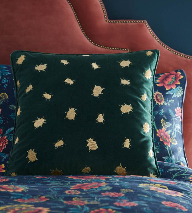 Firefly Cushion - Teal - Clarke & Clarke