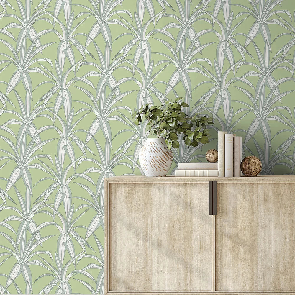 Tossed Cradle Plant Peel & Stick Wallpaper