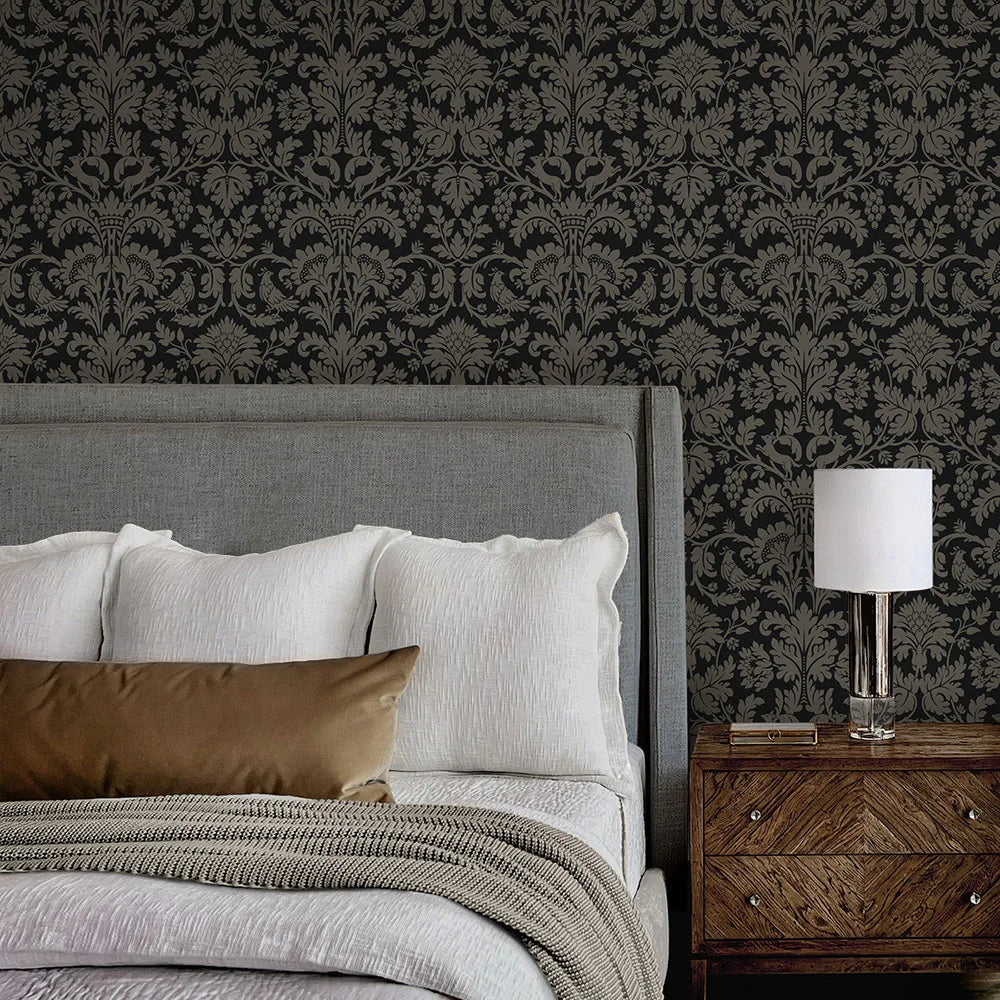 Ansel Damask Peel & Stick Wallpaper