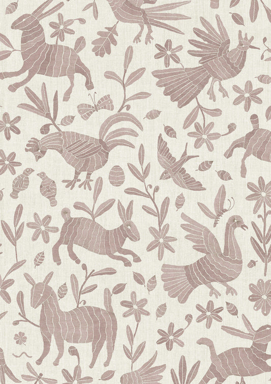 Otomi Wallpaper - Bunny Pink - Lewis & Wood