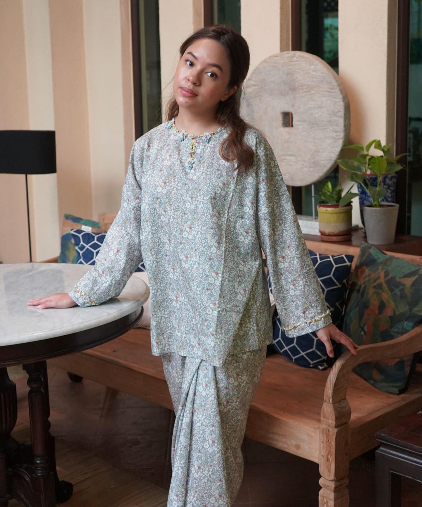 June’s Meadow Tana Lawn™ Cotton Fabric - Silver - Liberty