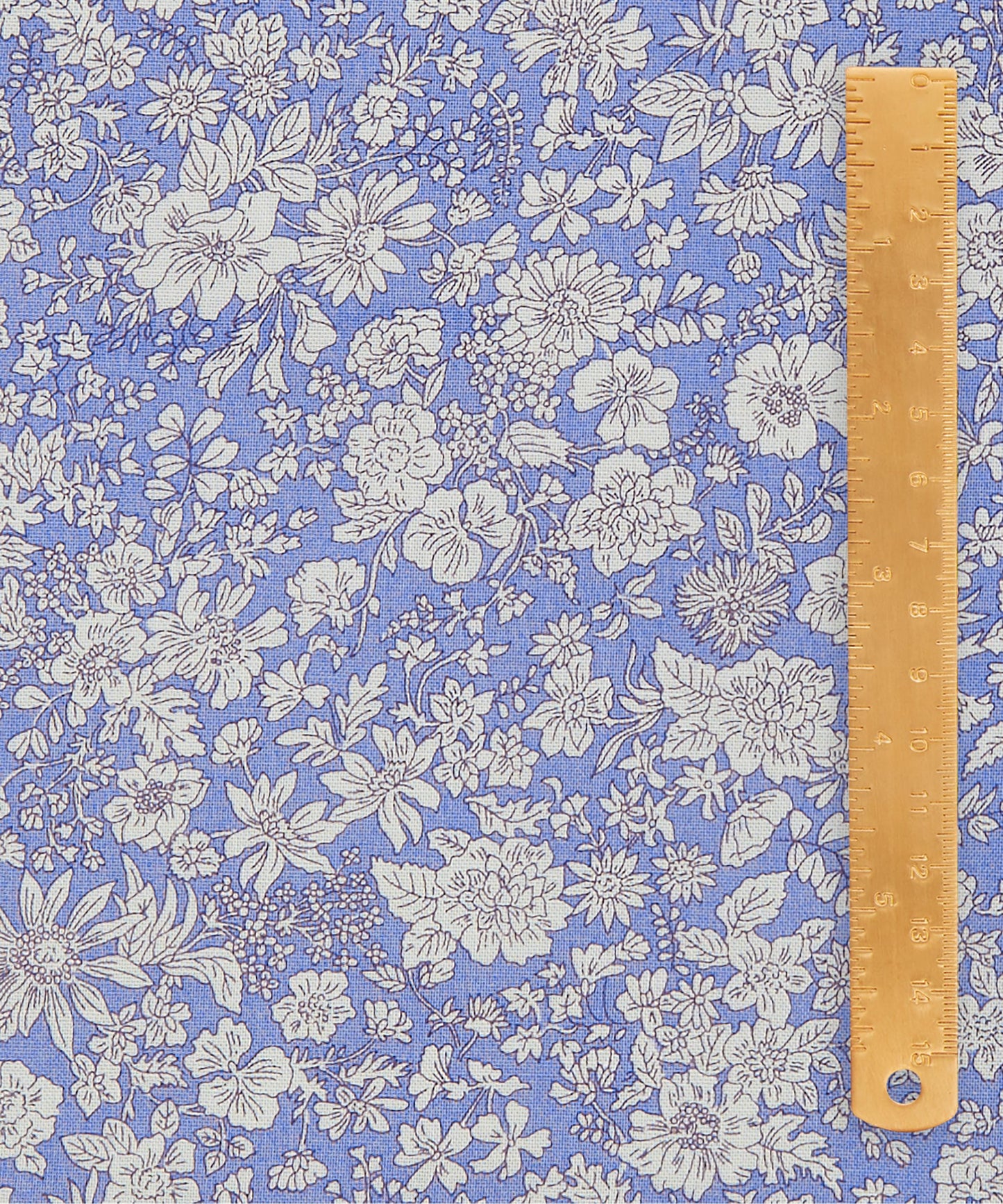 Marine Blue Emily Belle Lasenby Quilting Cotton Fabric - Blue - Liberty