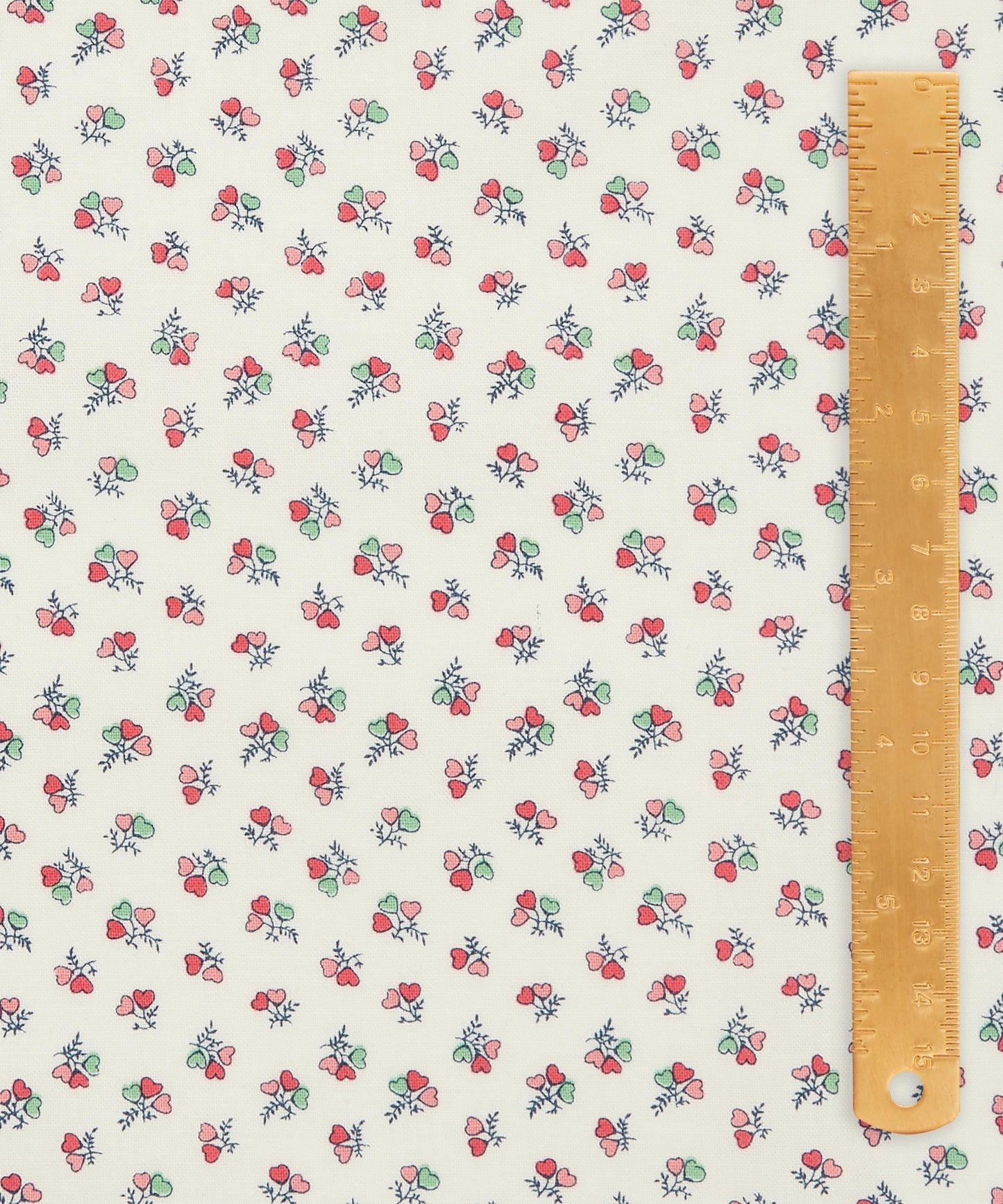 Pre-Cut Heart Bouquet Lasenby Quilting Cotton Fabric - Pink - Liberty