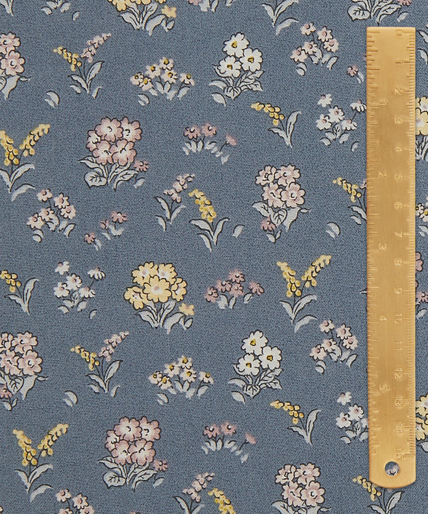 Kensington Gardens Lasenby Quilting Cotton Fabric - Silver - Liberty