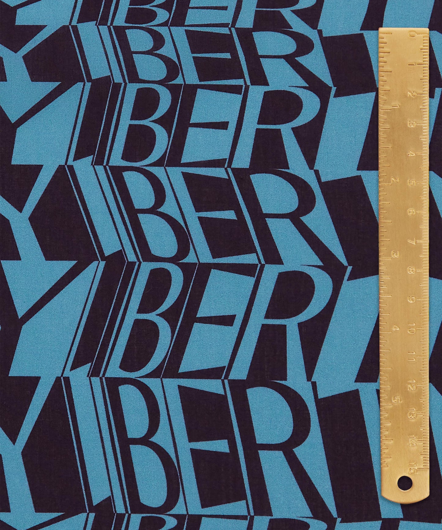 Liberty Script Organic Tana Lawn™ Cotton Fabric - Blue - Liberty