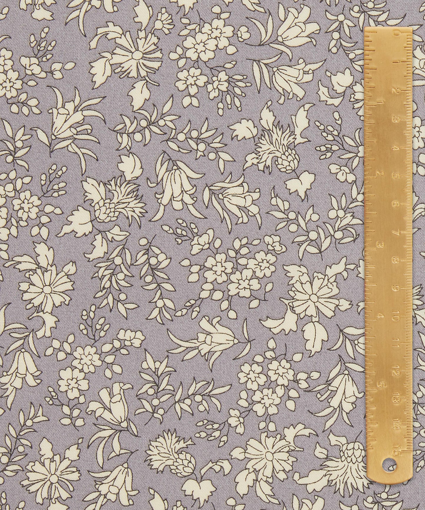 Rustling Leaves Lasenby Quilting Cotton Fabric - Gray - Liberty