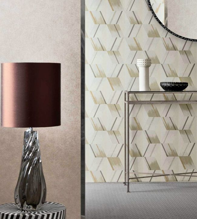 Rhombi Wallpaper - Paris Grey - ZRHW312896 - Zoffany