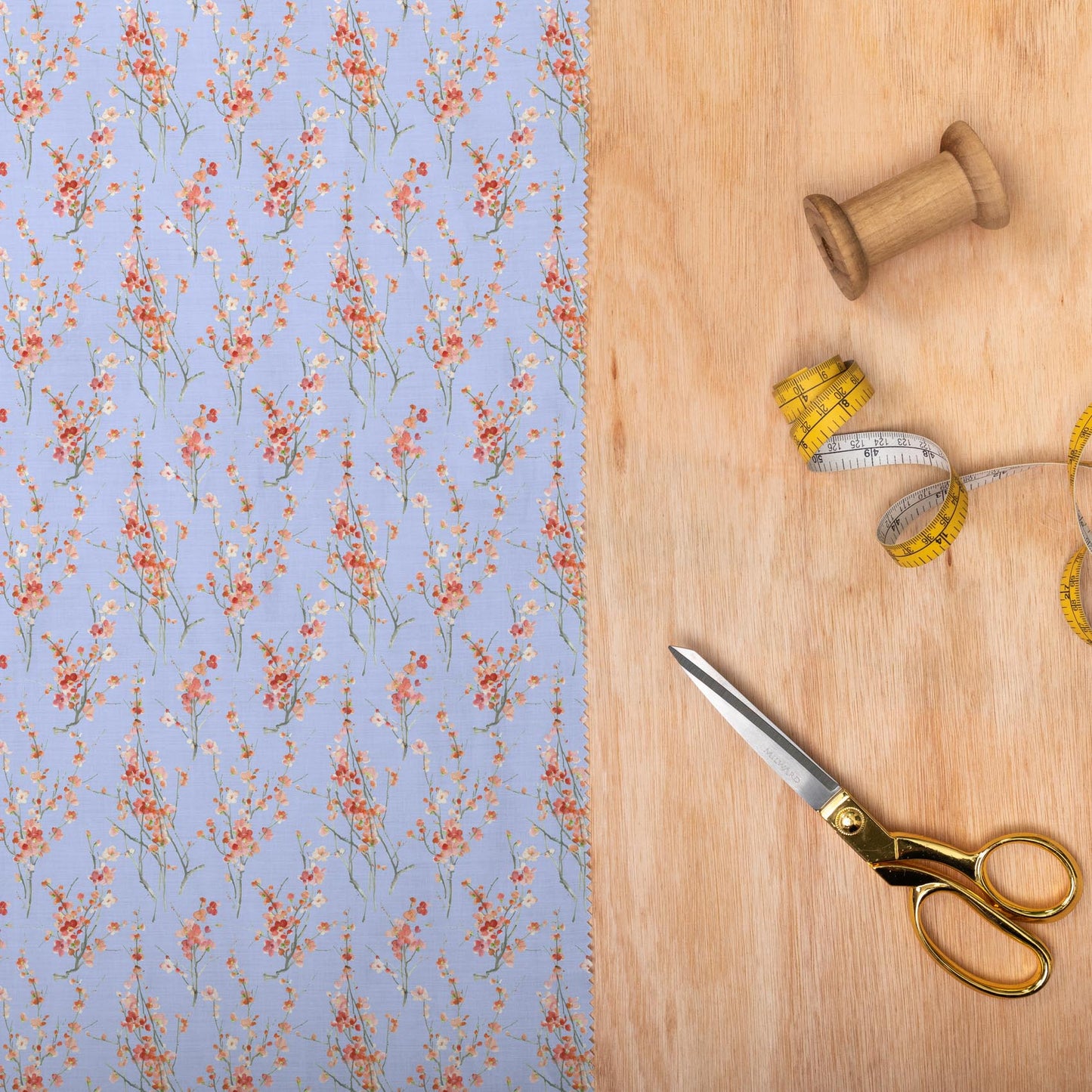 Seville Peach Parma Violet Lomond Pima Lawn Cotton - Dress Fabric