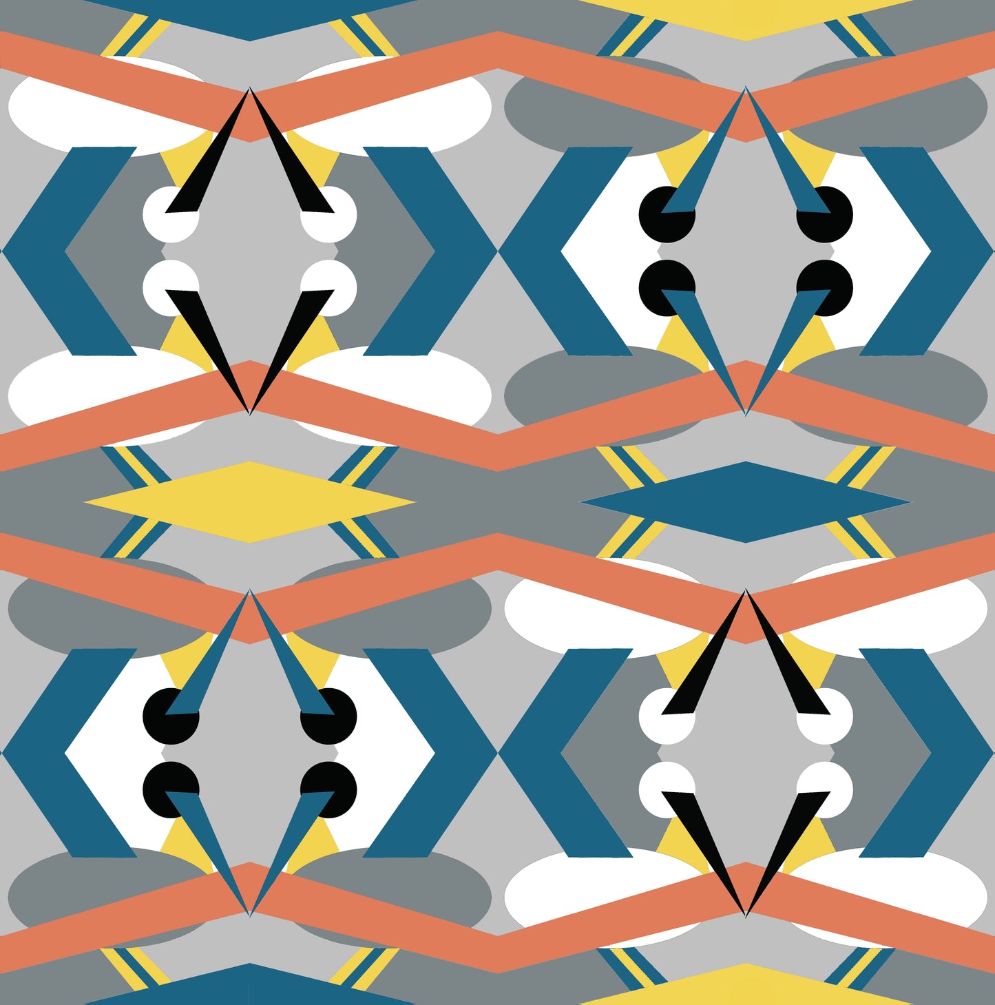 St Johns Fabric - Teal - Petronella Hall