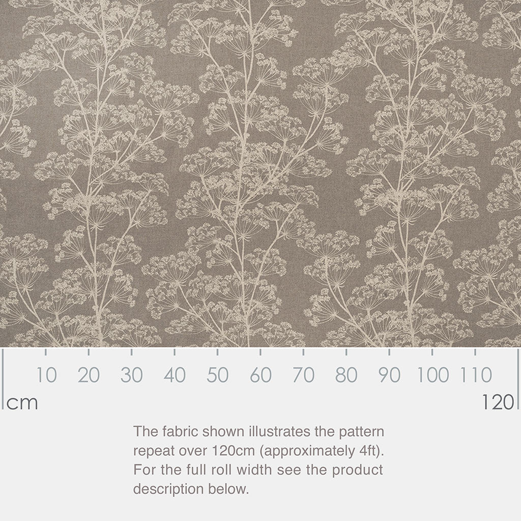 Cow Parsley Fabric - Gray - Jim Lawrence