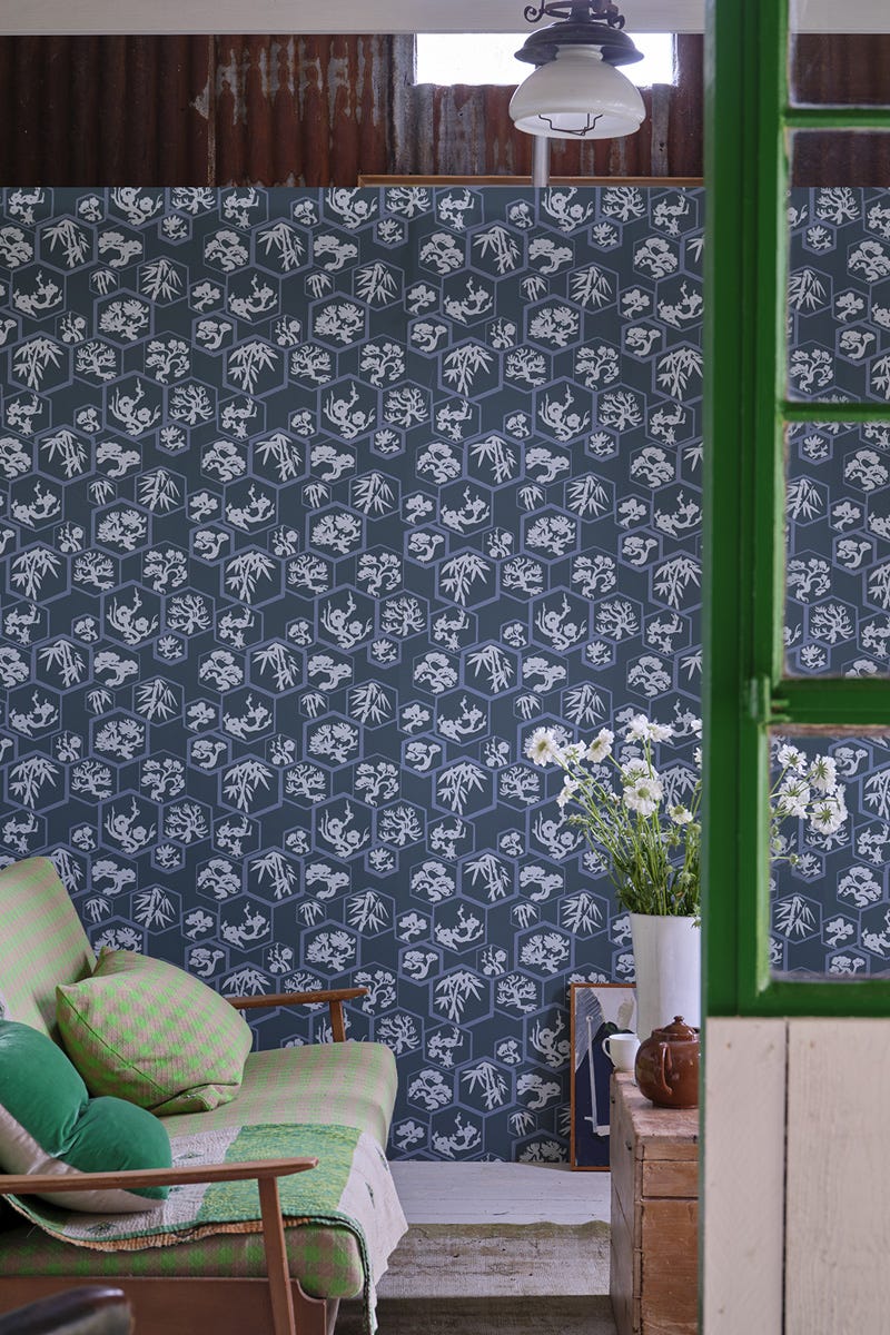 Shouchikubai Wallpaper - Inchyra Blue - 4508 - Farrow & Ball