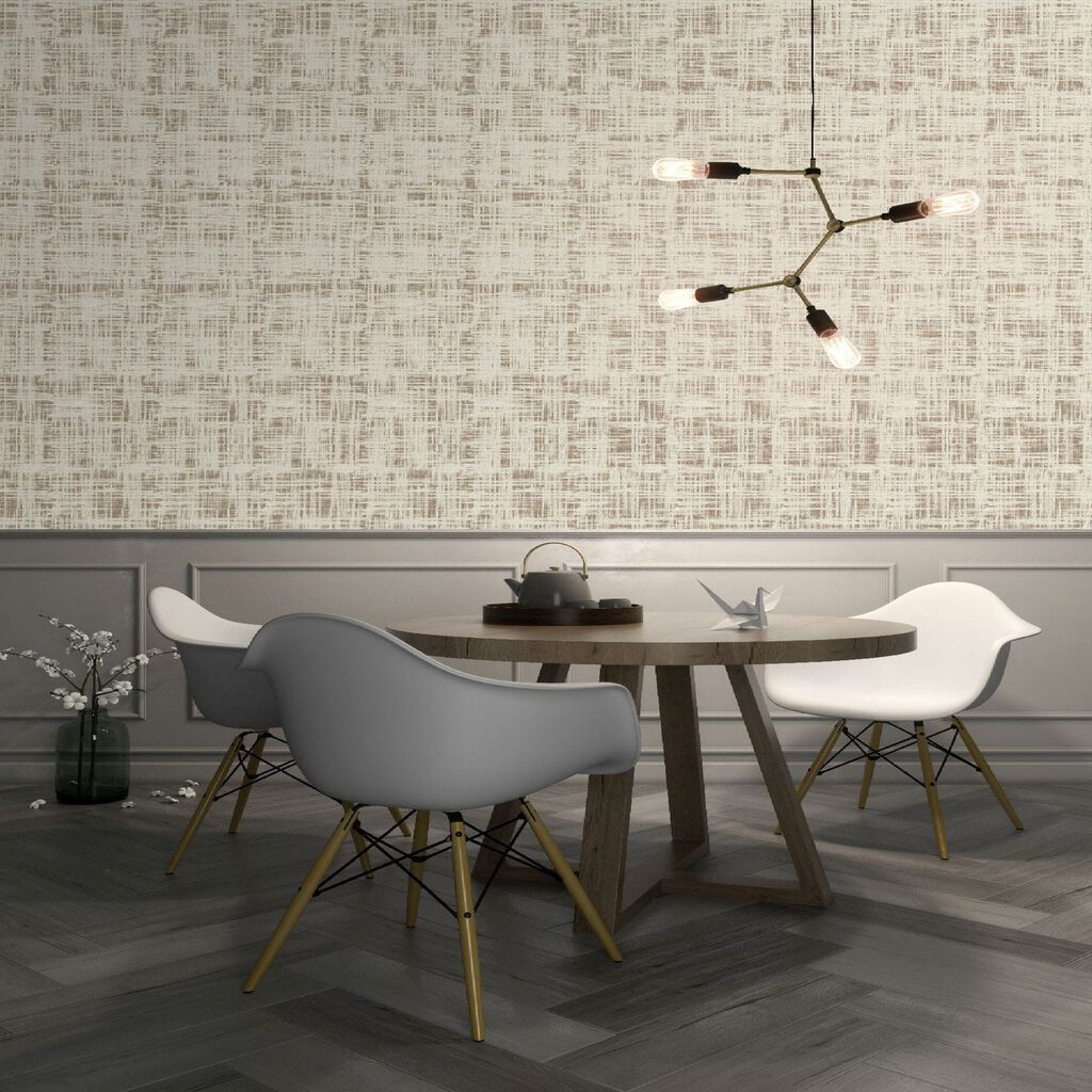 Sieta Wallpaper - Warm Silver - Boutique Luxury