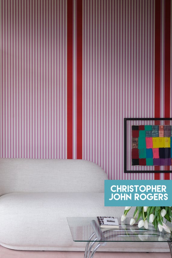 Stripe Wallpaper - Shallot - 6103 - Farrow & Ball