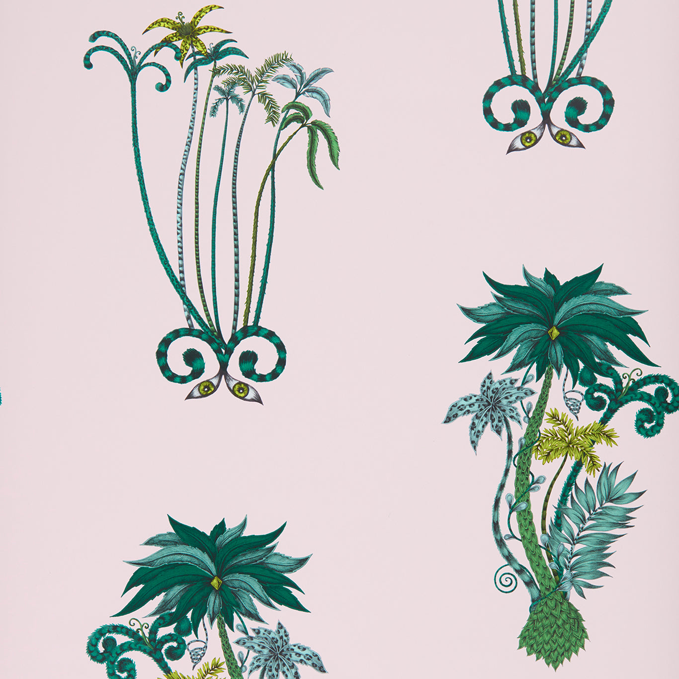 Jungle Palms Wallpaper - Pink - W0101/04