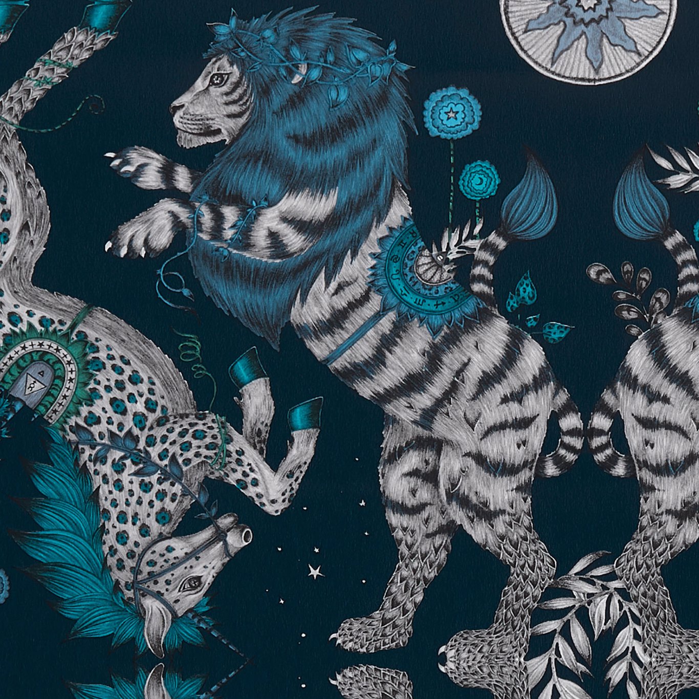 Caspian Wallpaper - Navy - W0113/05
