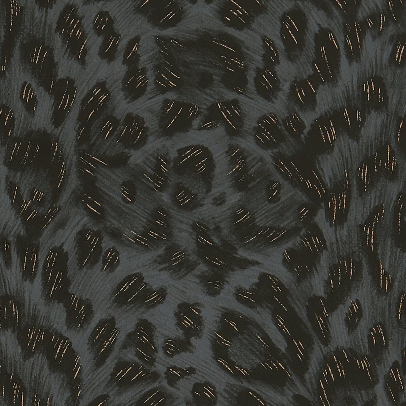 Felis Wallpaper - Charcoal/Rose Gold - W0115/03