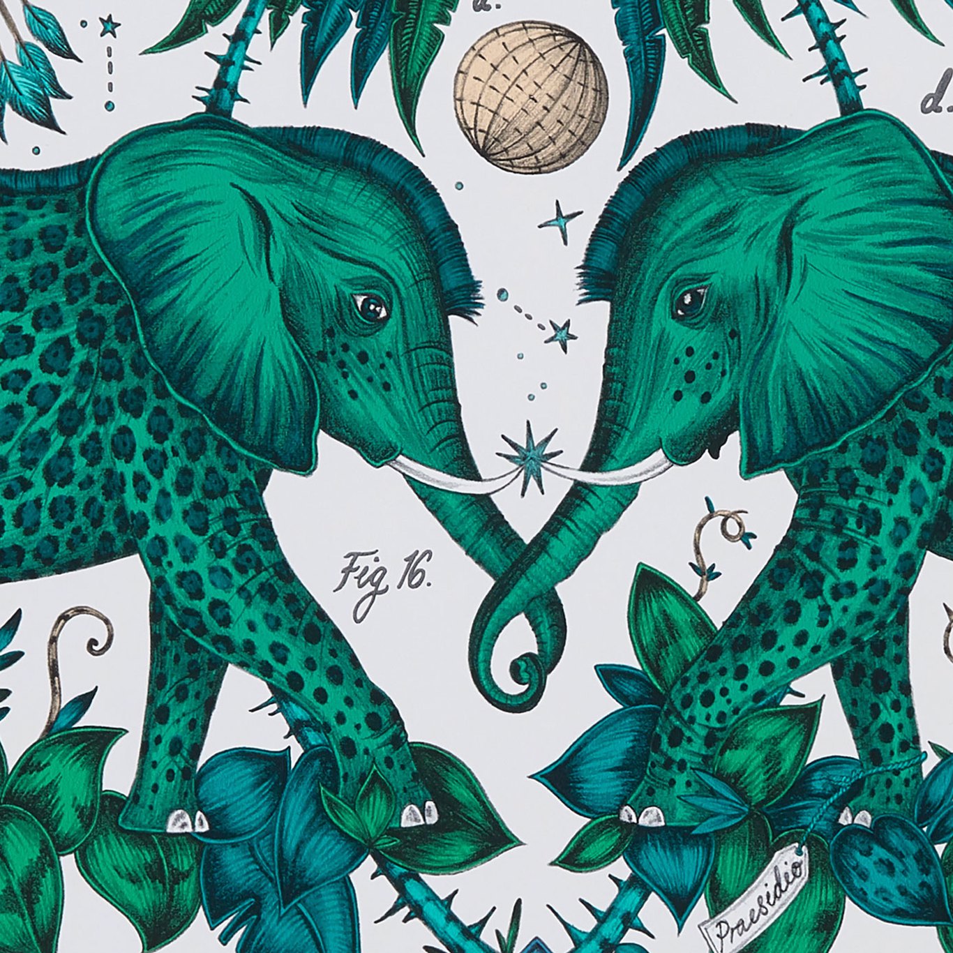 Zambezi Wallpaper - Green - W0121/03