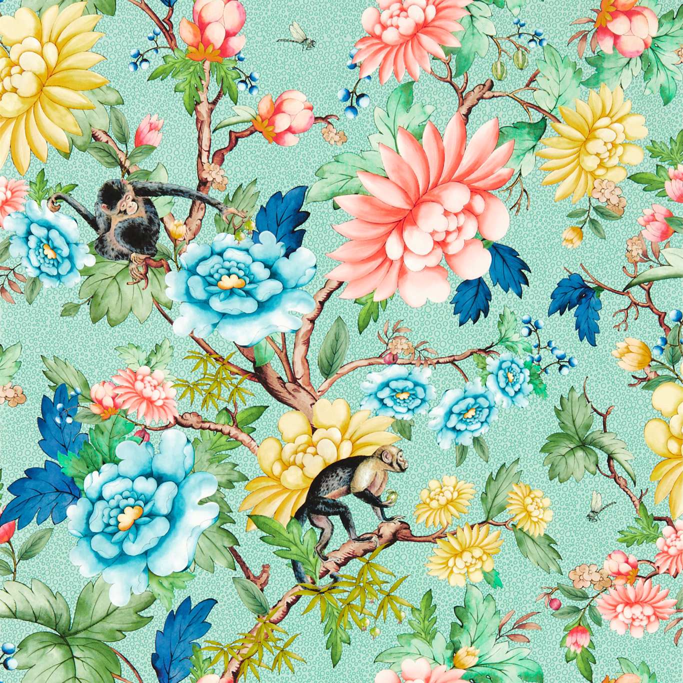 Sapphire Garden Wallpaper - Mineral - W0133/02