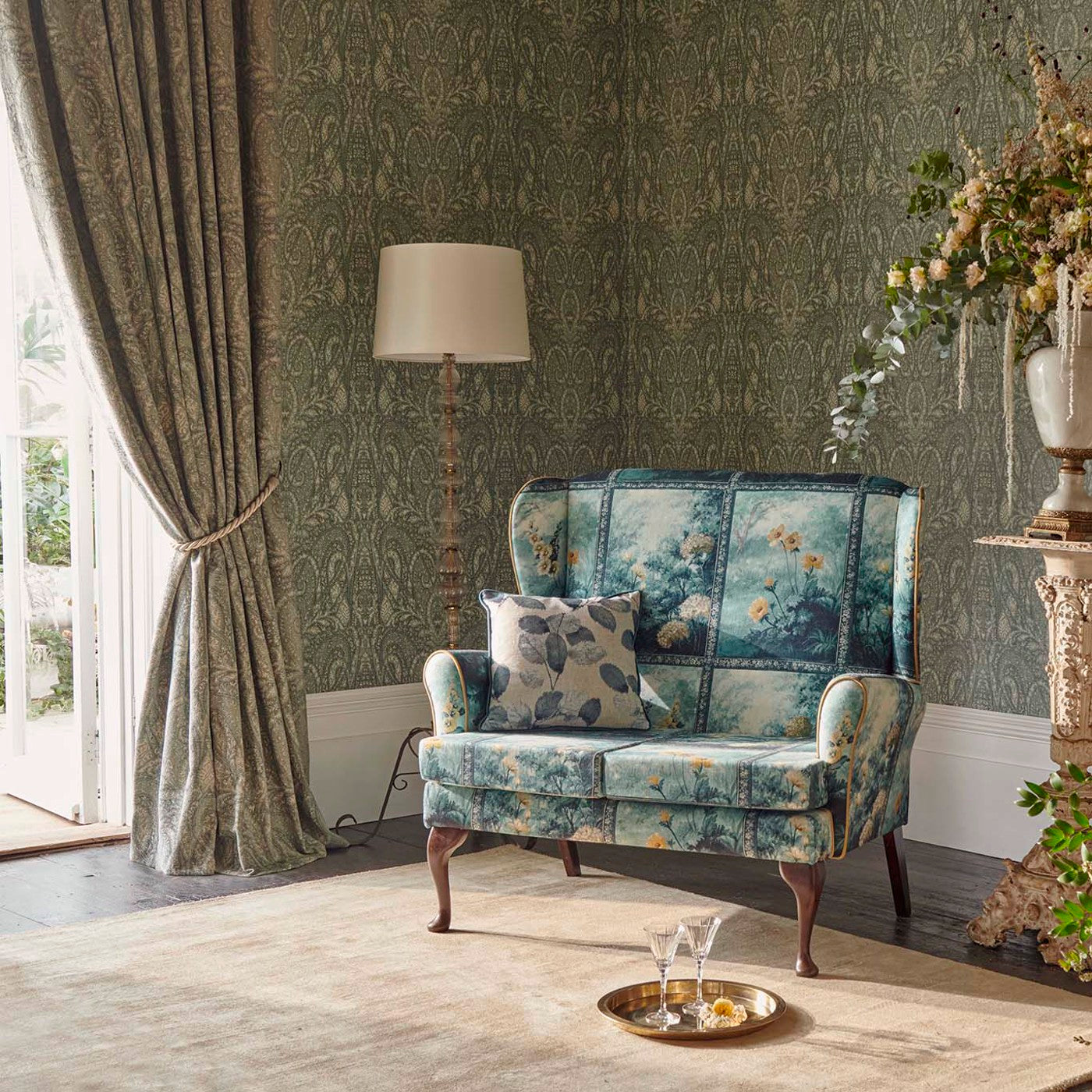 Palacio Wallpaper - Eau De Nil - W0160/02