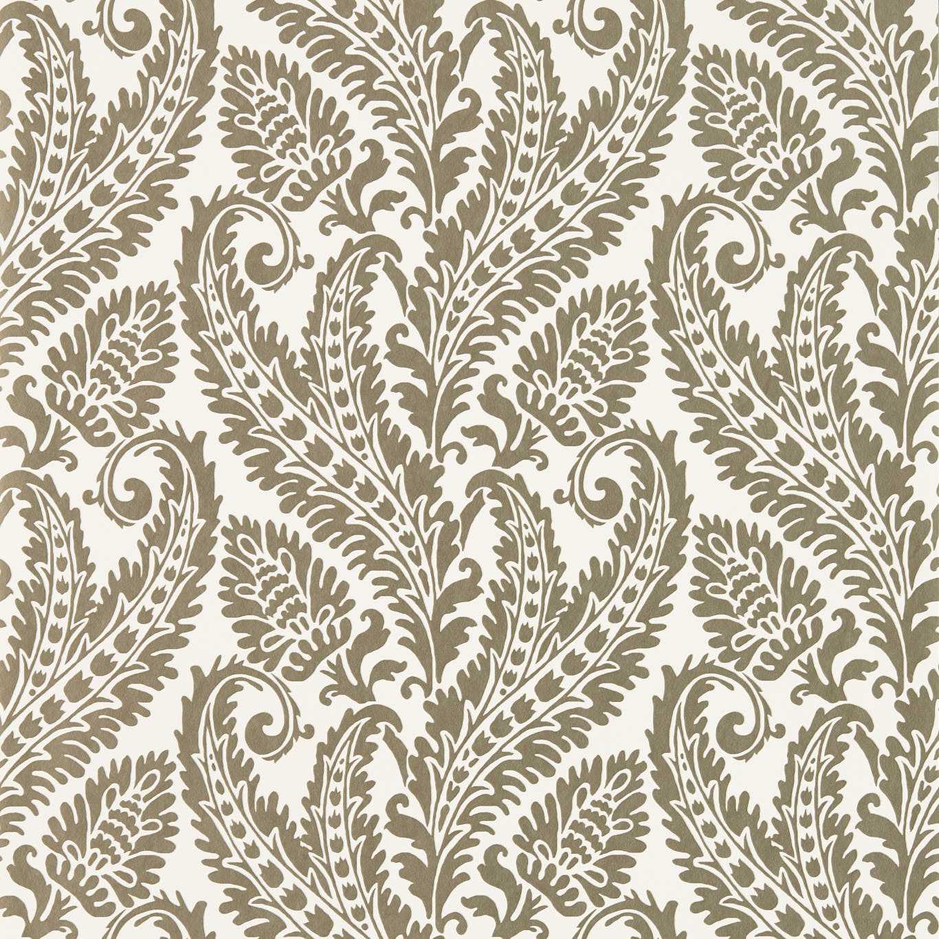 Regale Wallpaper - Gilver/Ivory - W0161/02