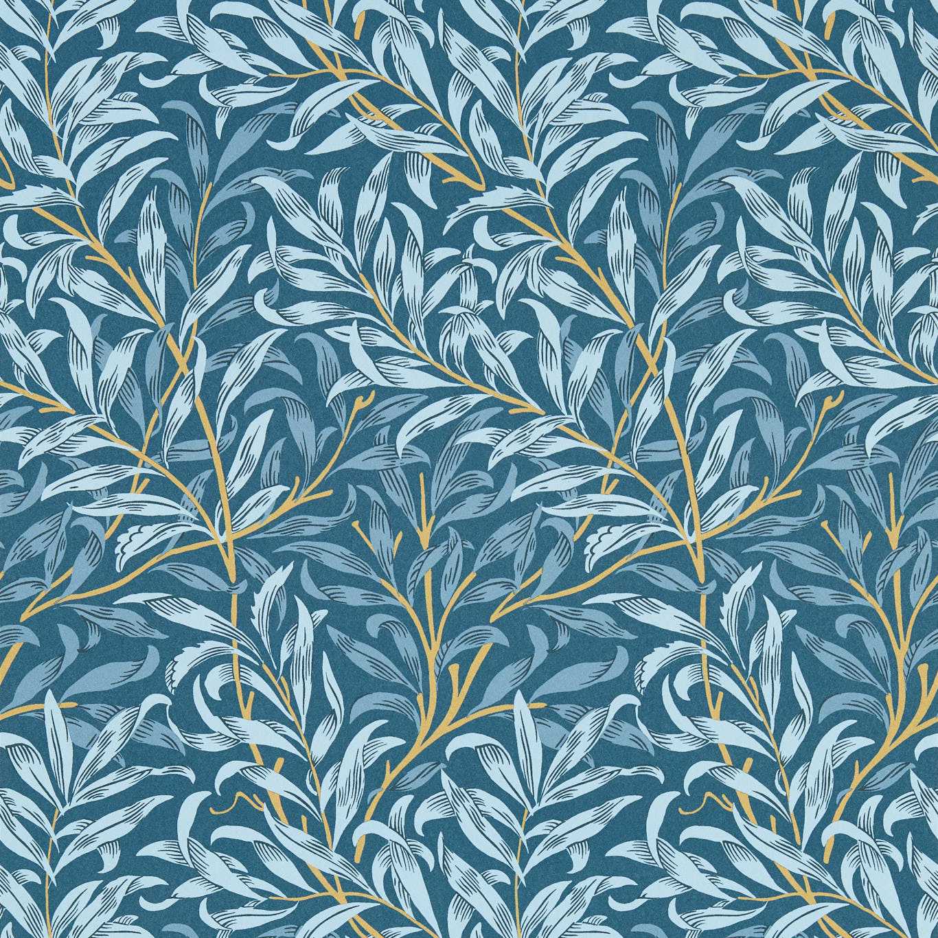 Willow Boughs Wallpaper - Denim - W0172/01