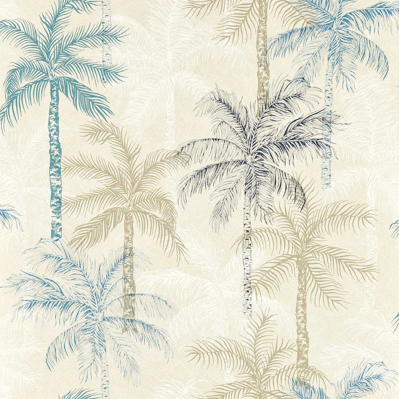 Palmyra Wallpaper - Denim - W0189/01