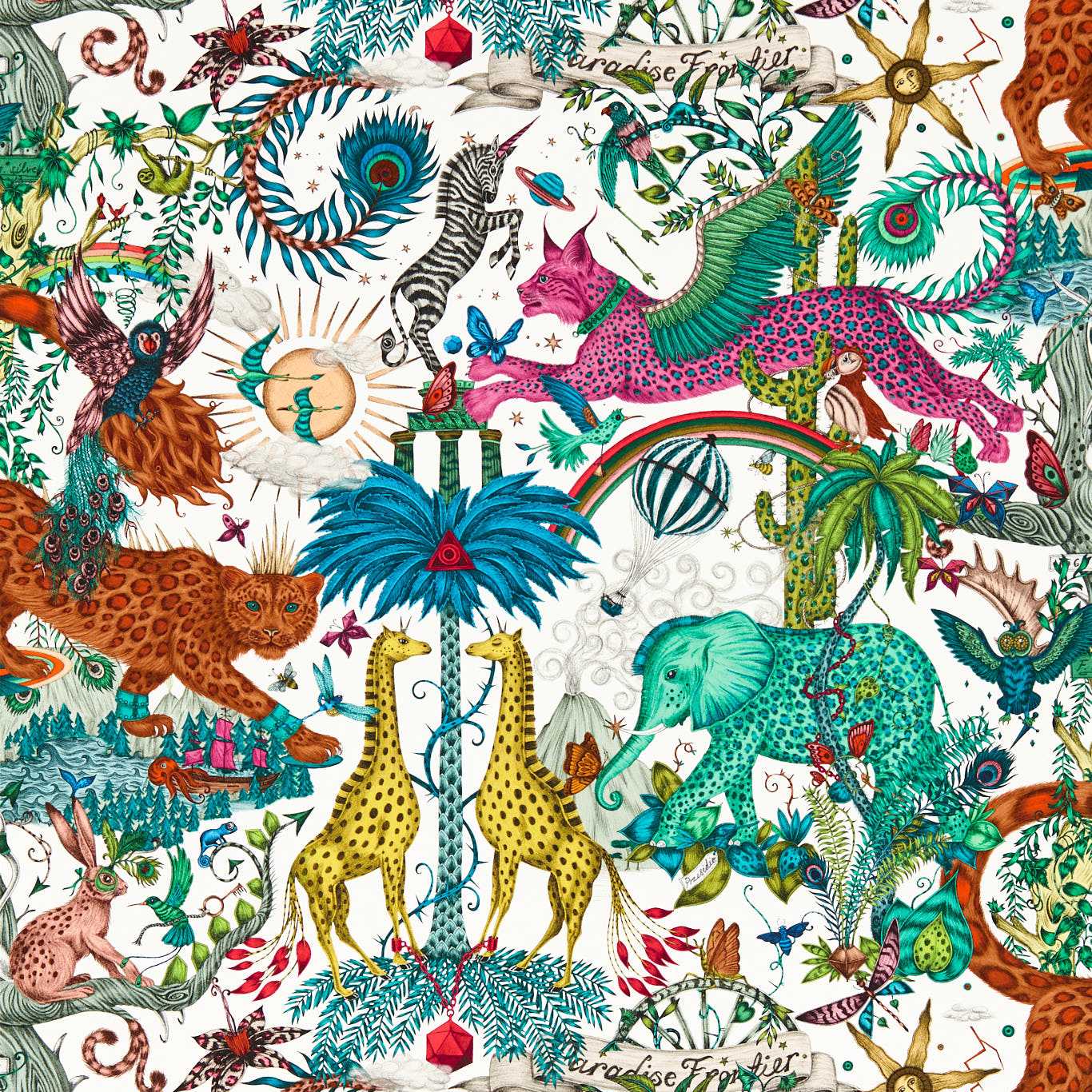 Paradise Lost Wallpaper - Ivory - W0216/03