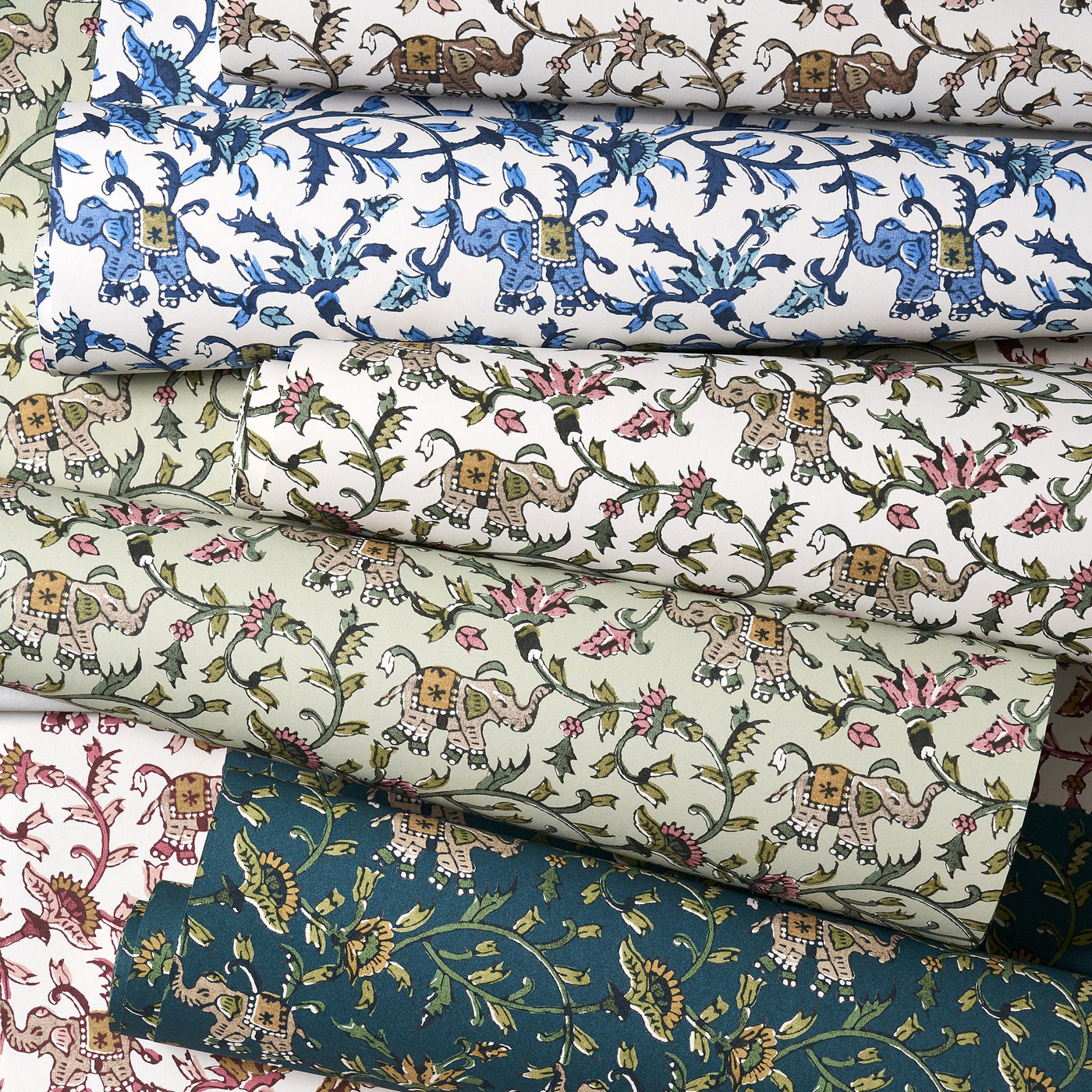 Hathi Wallpaper - Sage - W0236/04