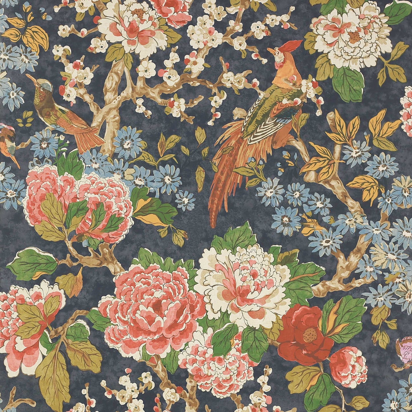 Jardine Wallpaper - Navy - W7003-01