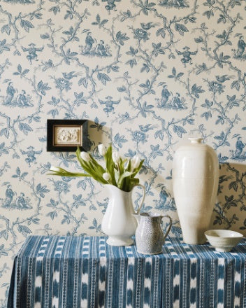 Toile Chinoise Wallpaper - Pink - W7017-01